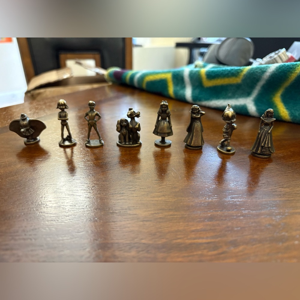 Disney Monopoly Game 2001 Replacement Pieces – Movers Tokens Lot Of 8